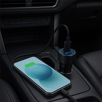Chargeur allume cigare | TurboCharge - Interieur de notre auto