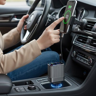 Transmetteur FM Bluetooth| Bluetooth FM transmitter - Interieur de notre auto