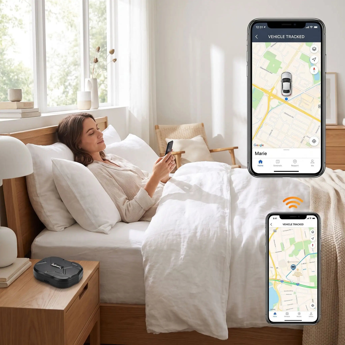 Traceur GPS voiture | TK905 - Interieur de notre auto
