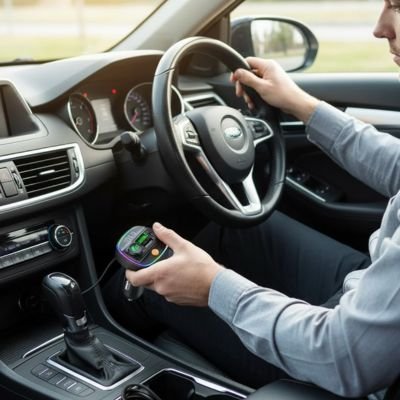 Transmetteur FM Bluetooth | SoundRide - Interieur de notre auto