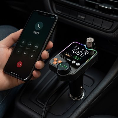 Transmetteur FM Bluetooth | SoundStream - Interieur de notre auto