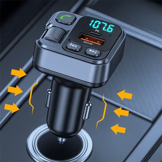 Transmetteur FM Bluetooth | SoundDrive - Interieur de notre auto
