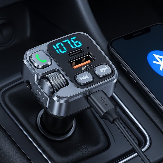Transmetteur FM Bluetooth | SoundDrive - Interieur de notre auto